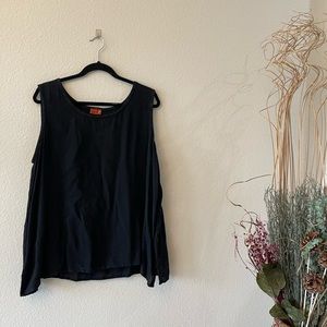 Oh My Gauze! tank top in black